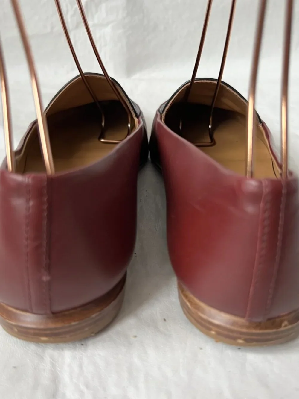 Everlane Modern Point Loafer oxblood red black leather pointed toe womens 9.5 - Picture 4 of 14